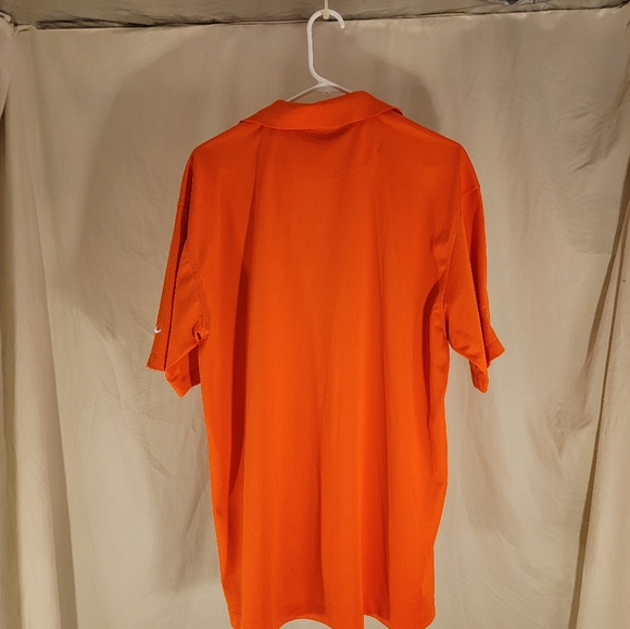 Nike Golf Dri-Fit Performance Men’s Size L Orange Short Sleeve Polo Shirt* - Picture 4 of 9